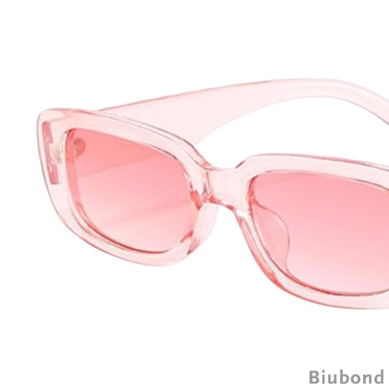 [Biubond] แว่นตากันแดด ทรงสี่เหลี่ยมผืนผ้า สไตล์วินเทจ ใส่สบาย อุปกรณ์เสริม สําหรับการแสดงบนเวที ปาร์ตี้