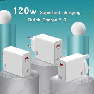 Ready 120w Super Fast Charger Eu Us Uk Standard Usb Qc5.0 Active Protection หัวชาร์จโทรศัพท์มือถือ Travel Charger Adapter Serein