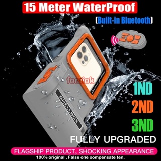 [Shellbox] NEW Upgraded Ver Professional Waterproof Case Cover for Cellphone Underwater 15M Diving Phone Case for 6.9 inch Universal Phone Waterproof Pouch เคสโทรศัพท์มือถือใสกันน้ําสําหรับ