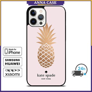 SAMSUNG เคสโทรศัพท์มือถือ ลายสับปะรด KateSpade สําหรับ iPhone 8 14 Pro Max 13 Pro Max 12 Pro Max Note10 Plus S22 Ultra