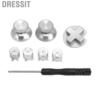 Dressit Replacement Gamepad Metal Button  Silver Durable Aluminum Alloy Gamepad Buttons  for Gamepad