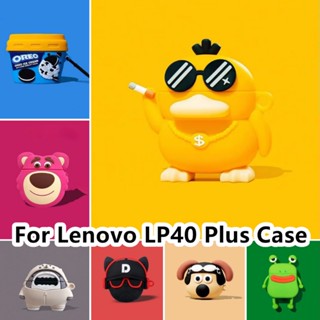 【Ĕĕ】เคสหูฟัง แบบนิ่ม ลายการ์ตูน สําหรับ Lenovo LP40 Plus Lenovo LP40 Plus