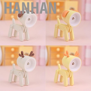 Hanhan Mini Cute Pet Night Light Kawaii  Desk Lamp Ins Mini Cute Little Phone Stand Decorative Furnishing Articles