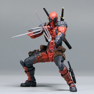 โมเดลฟิกเกอร์ PVC อนิเมะ Marvel Deadpool 025EX 2.0 สําหรับเก็บสะสม ​ของเล่น