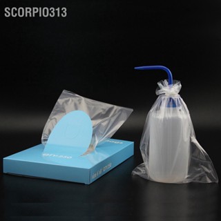 Scorpio313 250pcs Tattoo Wash Bottle Bags ขวดล้างรอยสักแบบใช้แล้วทิ้งครอบคลุมแขนอุปกรณ์เสริมอุปกรณ์สัก