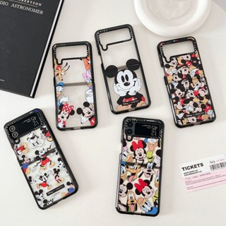 ของแท้ CASETiFY เคสโทรศัพท์มือถืออะคริลิค แบบแข็ง ลาย Hey Mickey Friends Medley สําหรับ Samsung ZFlip3 ZFlip4 Galaxy Z Flip3 Flip4