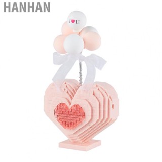 Hanhan Heart Building Set  Easy Assembly Heart Building Blocks  for Anniversary