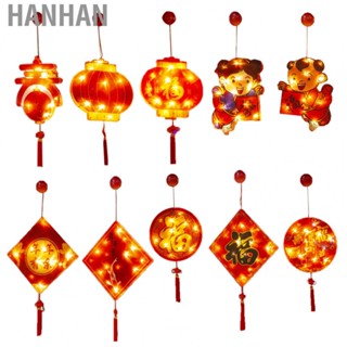 Hanhan Chinese New Year Light Decorative Good Fortune Red Lantern Spring Festival Pendant for Bedroom