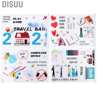 Disuu Decoration   PVC Wide Application Practical Lovely Luggage   for Wall Suitcase