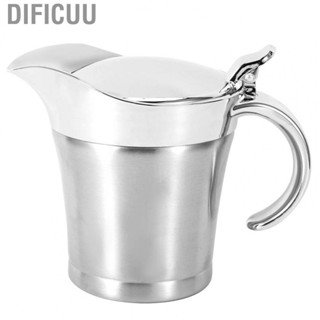 Dificuu Gravy Boat 304 Stainless Steel Sauce Jug for Family Meals