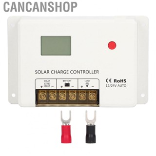 Cancanshop Solar Charge Regulator  High Temperature Protection Solar Charge Controller LCD Display 40A 12V 24V  for RV