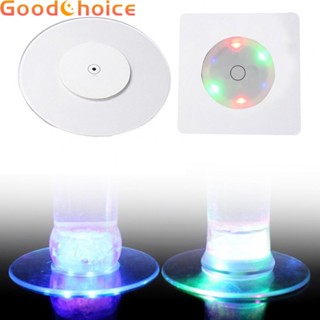 【Good】Cup Coaster For Party Meeting Bar LED Light Transparent Club Flash Mode【Ready Stock】