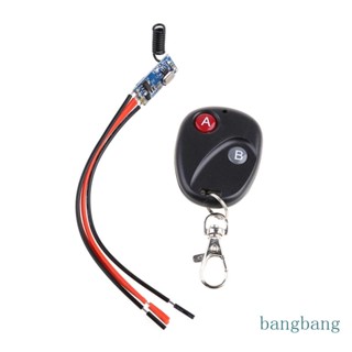 Bang 433 MHz สวิตช์รีโมตคอนโทรลไร้สาย Micro Mini สําหรับ DC 3 7V 3V 5V 6V 9V Contro