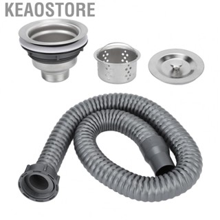 Keaostore Bathroom Sink Stopper Set Corrosion Resistant Large Size Bathtub Drain Strainer Simple Style for Men  Wash