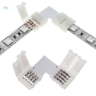 Pri ตัวเชื่อมต่อ 4 Pin LED รูปตัว L แยกมุมขวา 10 มม. 5050 RGB LED