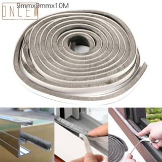 【ONCEMOREAGAIN】Draught Excluder Brush Pile Seal Film Self Adhesive  Door Sealing Strip CO