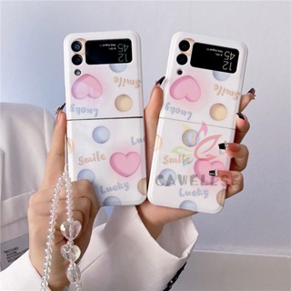 เคสโทรศัพท์มือถือ ซิลิโคนนิ่ม กันกระแทก ลายภาพวาดสีน้ํามัน Loveheart น่ารัก สําหรับ Samsung Galaxy Z Flip 4 Z Flip 3 5G Flip4 Flip3