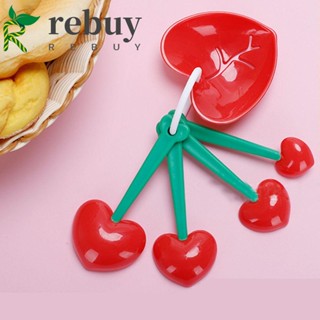 Rebuy ช้อนตวงแยกไข่ขาว รูปหัวใจน่ารัก อเนกประสงค์ DIY สีแดง