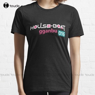 เสื้อยืด พิมพ์ลายดิจิตอล Houseboat 16 สไตล์คลาสสิก ขนาดใหญ่ สําหรับผู้ชาย และผู้หญิง