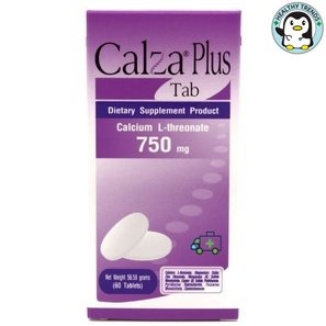 CalZa-Plus Tab แคลซ่า-พลัส แคลเซียม แอล-ทรีโอเนต 750 mg. + แร่ธาตุ แบบเม็ด 60 เม็ด [HT]