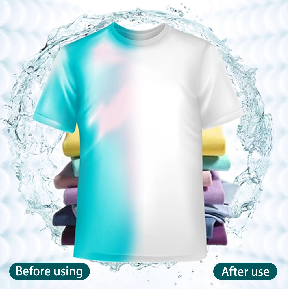 แผ่นกระดาษดูดซับสีเข้ม ดูดซับน้ํา สําหรับเครื่องซักผ้า 24 30 50 ชิ้น - รูปที่ 4