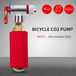 West BIKING เครื่องปั๊มลม CO2 อะลูมิเนียมอัลลอย ขนาดเล็ก แบบพกพา สําหรับบาสเก็ตบอล ฟุตบอล ขี่จักรยาน