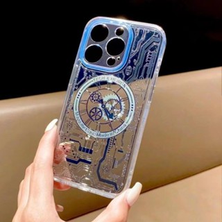 เคสป้องกันโทรศัพท์มือถือ แบบแม่เหล็ก กันกระแทก สําหรับ Iphone 14Pro Max 12Pro J5BO