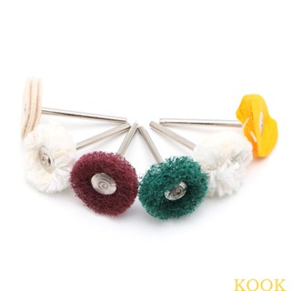 Kook ใหม่ แปรงขัดล้อบัฟเฟอร์ สําหรับดอกสว่านโรตารี่ 6 ชิ้น