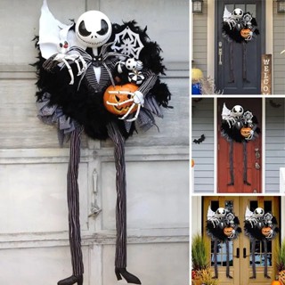 New 1pc Fall Halloween Nightmare Before Christmas Jack Skellington Wreath