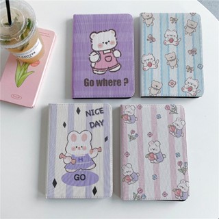 เคสหนัง ฝาพับ ลายการ์ตูนน่ารัก พร้อมช่องใส่บัตร สําหรับ Xiaomi Redmi Pad 10.61 นิ้ว Mi Pad 5 Mi Pad 5 Pro 11 นิ้ว