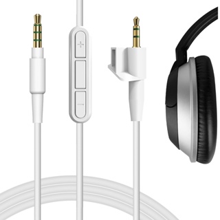 Geekria สายสัญญาณเสียงสเตอริโอ พร้อมไมโครโฟน 6 ฟุต 1.7 เมตร แบบเปลี่ยน สําหรับ Bose Around-Ear AE2 AE2i AE2w 2.5 มม. Aux