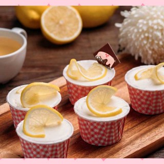 🎂HONEY LEMON YOGURT CUPCAKE เค้กมะนาวเนื้อนุ่ม 10 Cup แต่งหน้าด้วยครีม สั่งล่วงหน้า2-3วันส่งด้วยLalamove เค้กวันเกิด