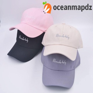 OCEANMAPDZ หมวกเบสบอลลําลอง พิมพ์ลายตัวอักษร แบบเรียบง่าย เหมาะกับใส่กลางแจ้ง สไตล์สปอร์ต สําหรับผู้หญิง และผู้ชาย