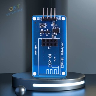 [Getdouble.th] Esp8266 ESP-01 โมดูลอะแดปเตอร์ WiFi ไร้สาย 3.3V 5V PCB [Getdouble.th]