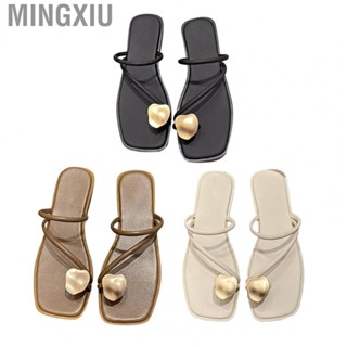 Mingxiu Square Head Sandals  Lightweight Breathable Toe Ring for Summer