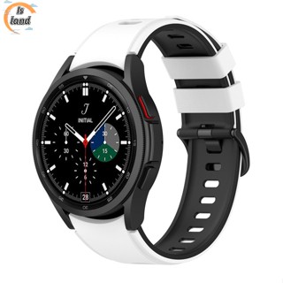 【IS】สายนาฬิกาข้อมือ ซิลิโคน คลาสสิก สองสี สําหรับ Samsung Galaxy Watch5 Watch4