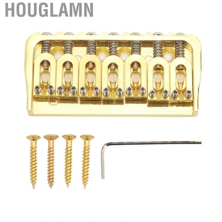 Houglamn Guitar Hardtail Bridge  Metal Replacement Non Tremolo Bridges Well Made Strings Through Body with Screw for Guitars