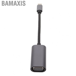 Bamaxis USB C To VGA Adapter Aluminium Alloy User Friendly  Slip 1080P Durable Portable Stable Transmission for Tablet