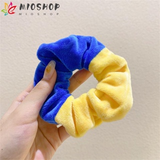 MIOSHOP ยางรัดผม ผ้ากํามะหยี่ แบบนิ่ม สีแคนดี้ แฟชั่นน่ารัก