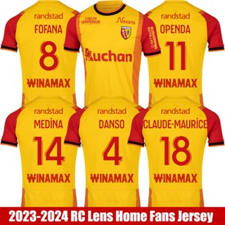 Fb 2023-2024 เสื้อยืดลําลอง แขนสั้น คอกลม พลัสไซซ์ ลาย Openda Fofana Medina Maurice Danso สําหรับผู้ชาย