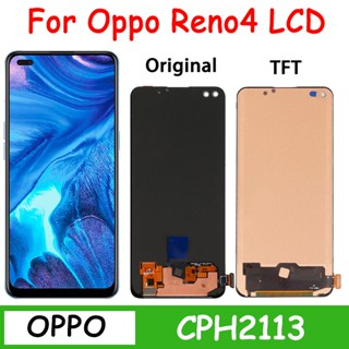 อะไหล่หน้าจอสัมผัส LCD 6.43 นิ้ว สําหรับ OPPO Reno 4 OPPO A93 4G Reno 4 lite F17 Pro Reno 4F CPH2113