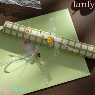 LANFY สติกเกอร์ซีลซองจดหมาย ลายตัวอักษร เขียนเชิญได้ DIY สําหรับตกแต่งงานเทศกาล สํานักงาน วันเกิด 12 ชิ้น ต่อชุด