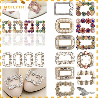 MOILYTH คลิปพลอยเทียม สําหรับตกแต่งรองเท้า DIY