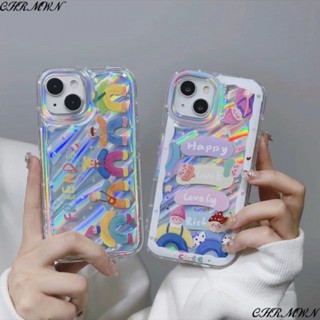 เคสโทรศัพท์มือถือ แบบนิ่ม ลายการ์ตูน สีรุ้ง กันกระแทก สําหรับ Apple 8p Xsmax 147 13xrpro 1211