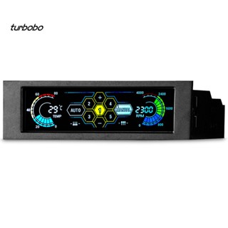 แผงควบคุมความเร็ว turbobo Drive Bay PC LCD สําหรับพัดลมระบายความร้อน CPU แบบตั้งโต๊ะ