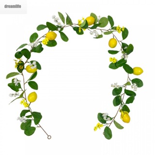 【DREAMLIFE】Lemon Rattan 1 Pcs Artificial Green Plant For Wedding Party Decorations