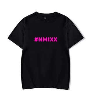 【2022tshirts】Kpop Team NMIXX Cool T-shirt   O-neck Summer Cool Women Men Short Sleeve Casual Tee