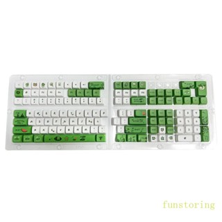 Fun ปุ่มกดคีย์บอร์ด 125 คีย์ XDA ธีมกบน้อย สําหรับคีย์บอร์ด Mechanical