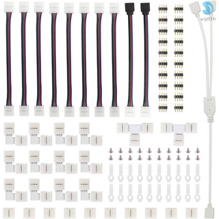 ชุดอุปกรณ์เชื่อมต่อสายไฟ LED 5050 รูปตัว L พร้อมแถบจัมเปอร์ รูปตัว T อุปกรณ์เสริม 95 ชิ้น