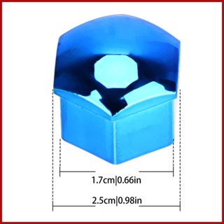 ฝาครอบวาล์วล้อรถยนต์ ทรงหกเหลี่ยม อุปกรณ์เสริม สําหรับ phdth 20 แพ็ค
